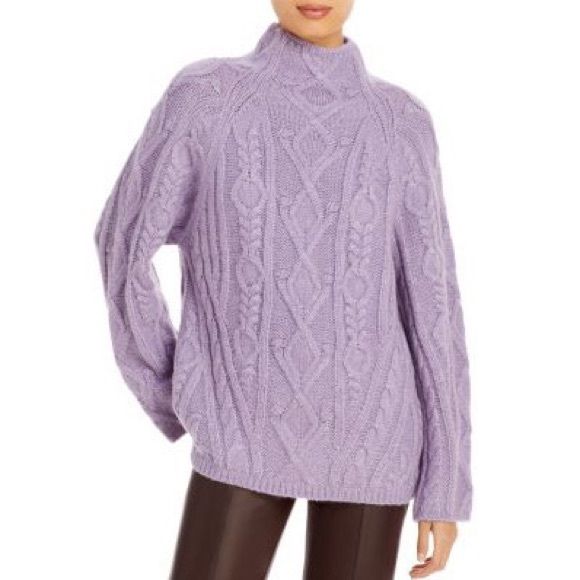 NWT Vince. Aran Mock Neck Sweater - Picture 4 of 10